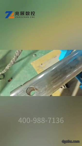 小型数控圆管切割机客户切割现场