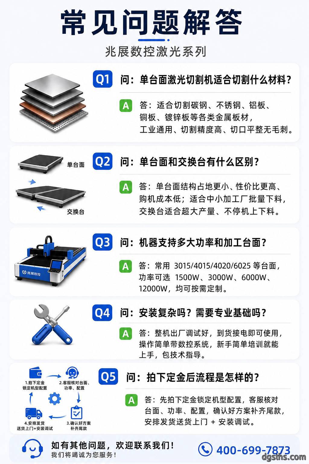单台面激光切割机_单平台光纤激光板材切割机厂家 - 苏州兆展数控