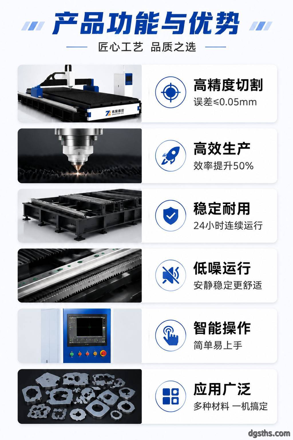 地轨式龙门激光切割机_大幅面重型光纤激光切割设备厂家 - 苏州兆展数控